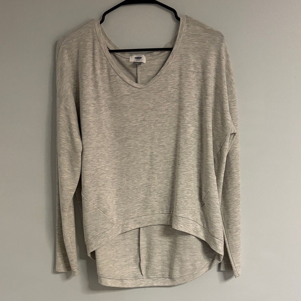 Old Navy Gray Long Sleeve Top